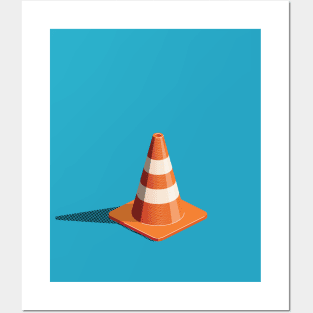 traffic cone Posters and Art